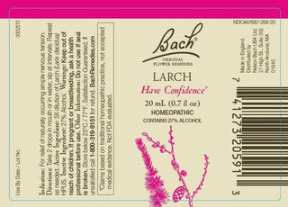 Bach Original Flower Remedies 2-Pack, Have Confidence" - Mimulus, Larch, Homeopathic Flower Essences, Vegan, 20mL Dropper x2