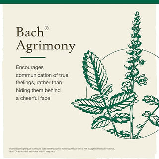 Bach Original Flower Remedies, Agrimony for Open Communication (Non-Alcohol Formula), 10mL Dropper