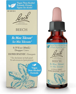 Bach Original Flower Remedies, Beech for Tolerance (Non-Alcohol Formula), 10mL Dropper