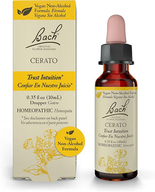 Bach Original Flower Remedies, Cerato for Trusting Intuition (Non-Alcohol Formula), 10mL Dropper