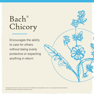 Bach Original Flower Remedies, Chicory for Unconditional Love (Non-Alcohol Formula), 10mL Dropper