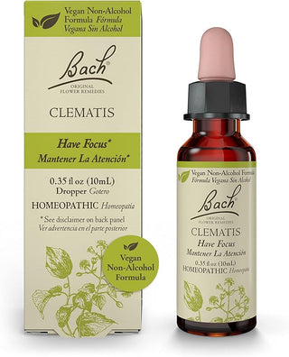 Bach Clematis for Focus and Concentration (Non-Alcohol Formula)
