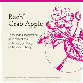 Bach Original Flower Remedies, Crab Apple for Accepting Imperfections (Non-Alcohol Formula), 10mL Dropper
