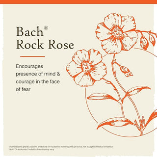 Bach Original Flower Remedies, Rock Rose for Courage (Non-Alcohol Formula), 10mL Dropper