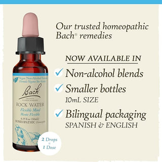 Bach Original Flower Remedies, Rock Water for Flexibility (Non-Alcohol Formula), 10mL Dropper