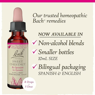 Bach Original Flower Remedies, Sweet Chestnut for Optimism (Non-Alcohol Formula), 10mL Dropper